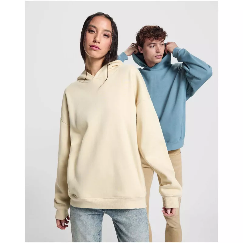 Bluza z kapturem Otto, styl oversize, unisex - Stone Grey (R6702-STONE)