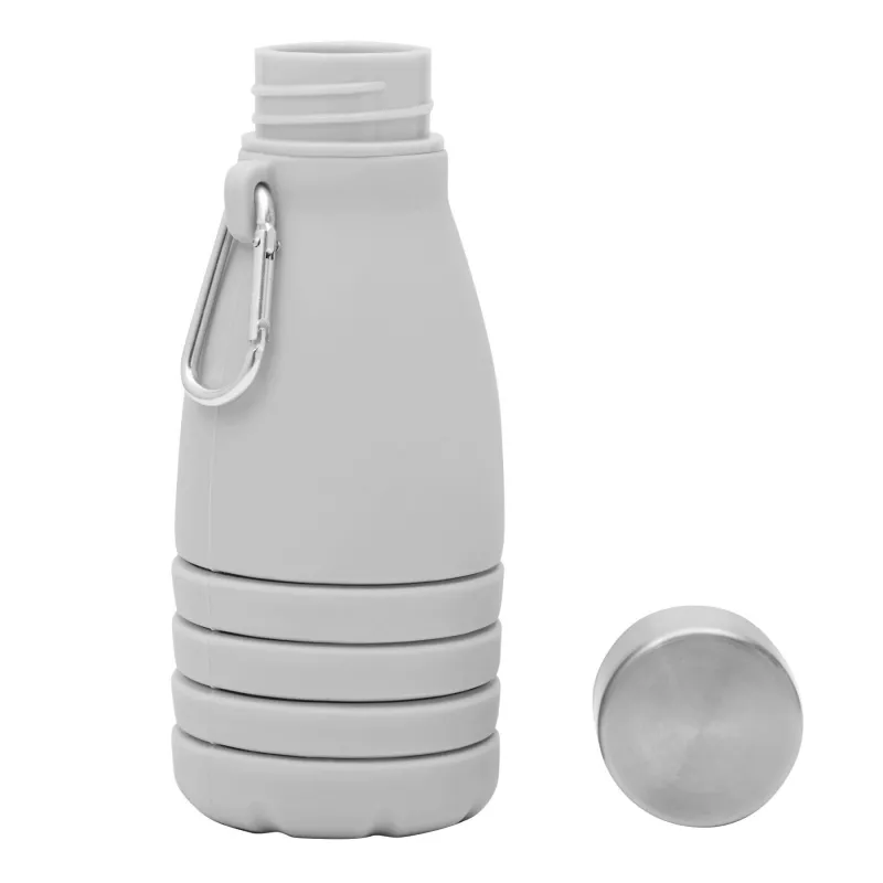Składana butelka do picia 550 ml BIG GETS SMALL - szary (56-0603193)