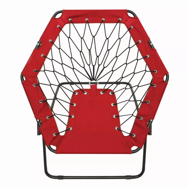Krzesło bungee CHILL OUT - czarny, czerwony (56-0603519)