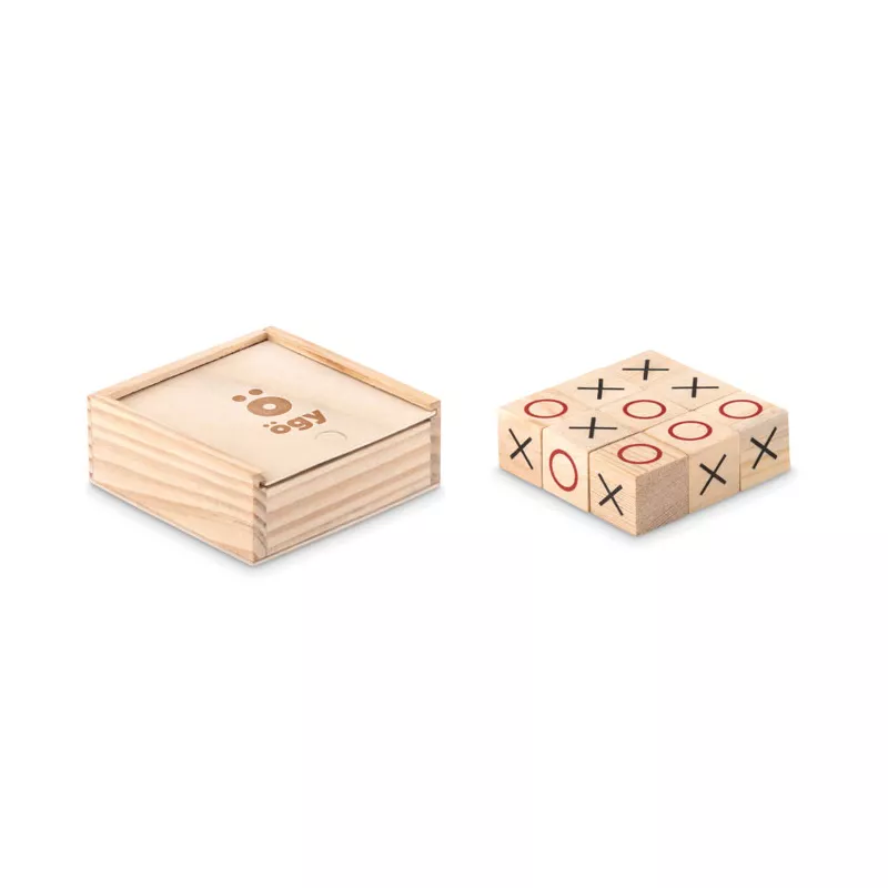 Gra w kółko i krzyżyk drewniana TIC TAC TOE - Drewna (MO9493-40)