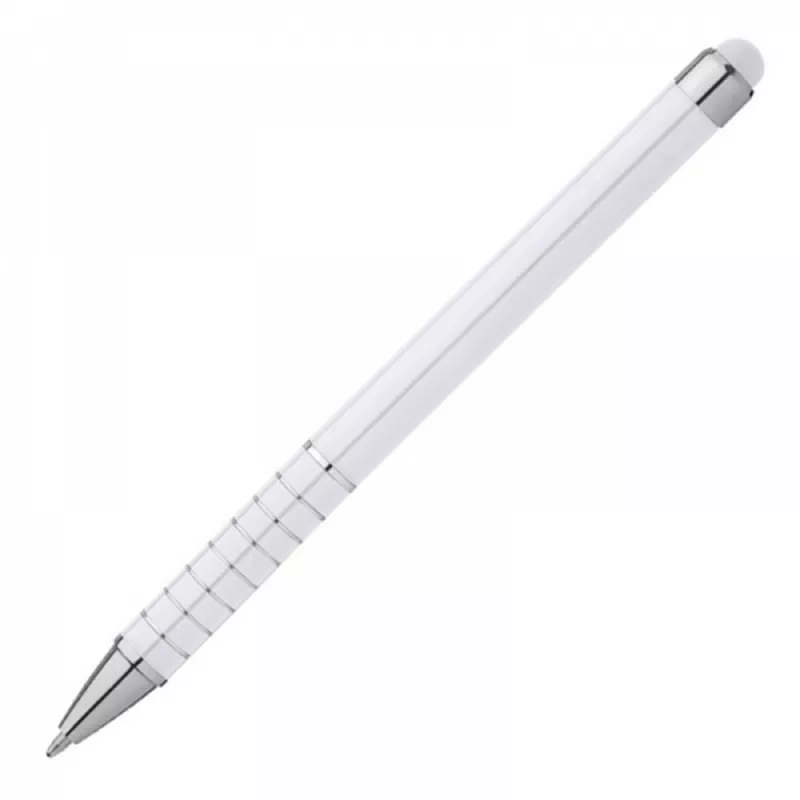 Długopis metalowy touch pen LUEBO - biały (041806)