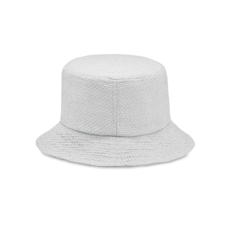 Kapelusz słomkowy z papieru BILGOLA+ - Bialy (MO2267-06)