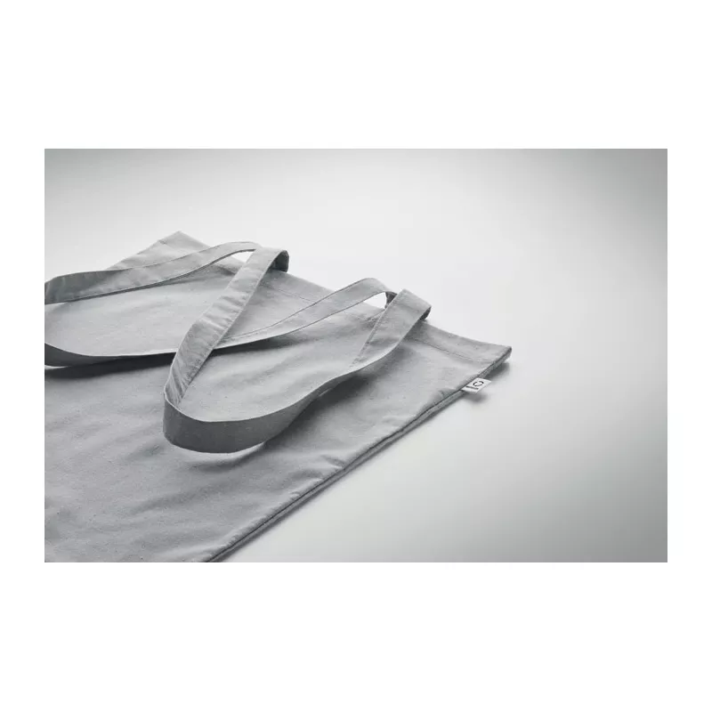 Torba z bawełny z recyklingu 140 g/m² VIVEKA COLOUR - Szary (MO2302-07)