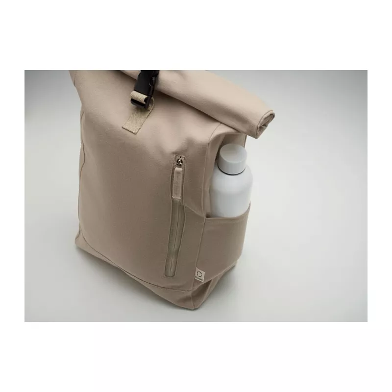 Plecak z bawełny z recyklingu 390 g/m² KAMET - Khaki (MO2552-39)