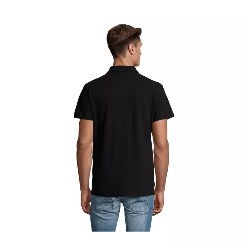 Koszulka polo męska piqué 210 g/m² Sol's SPRING II - Czarny (S11362-BK)