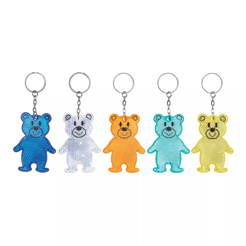 Brelok odblaskowy TEDDY - turkusowy (56-0402529)