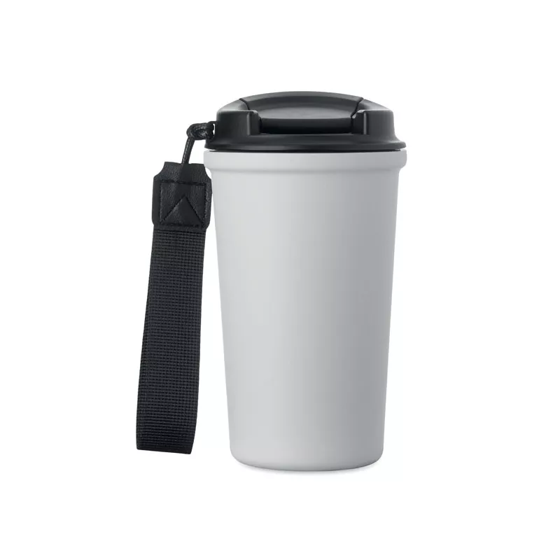 Kubek termiczny z ceramiczną wyściółką 400 ml NAKANO - Bialy (MO3156-06)
