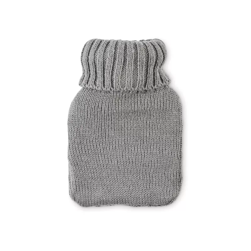 Termofor 400 ml w dzianinowym pokrowcu TOASTY - Szary (MO2720-07)