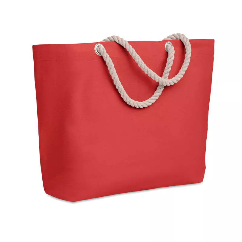 Torba plażowa bawełniana 220 g/m² MENORCA - Czerwony (MO9813-05)