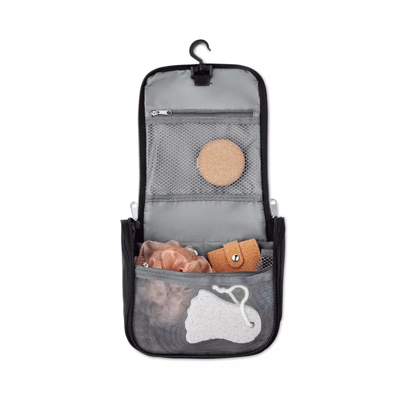 Kosmetyczka wisząca z przegrodami BAGOMATIC - Czarny (MO7651-03)
