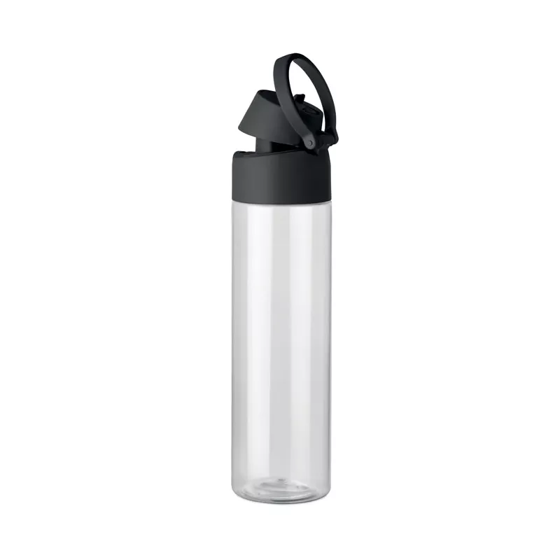 Butelka z RPET ze słomką 2 w 1 700 ml TOIEN KLAR - Czarny (MO2990-03)