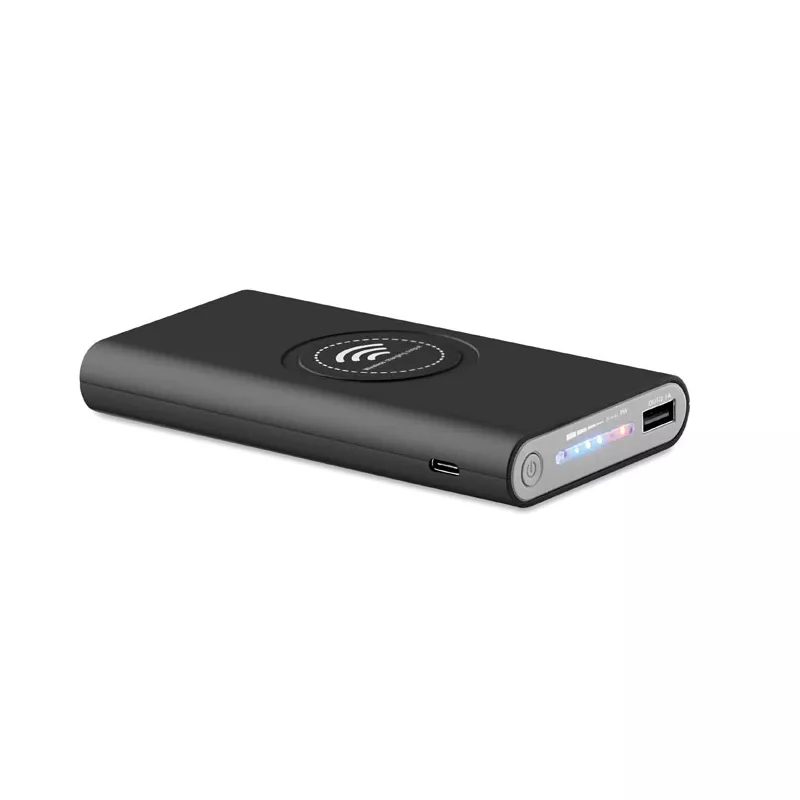 Powerbank bezprzewodowy 8000 mAh VIGOR - Czarny (MO9238-03)