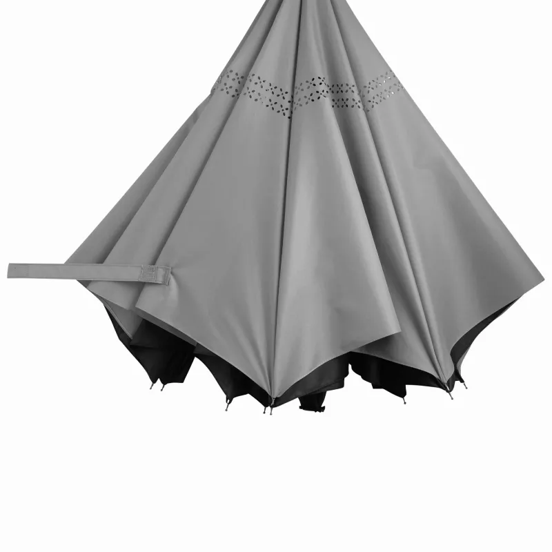 Parasol FLIPPED - czarny, jasnoszary (56-0103373)