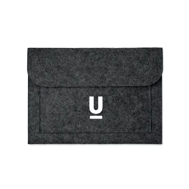 Etui na laptopa 15" z filcu RPET POUCHLO - Kamienny Szary (MO9818-15)