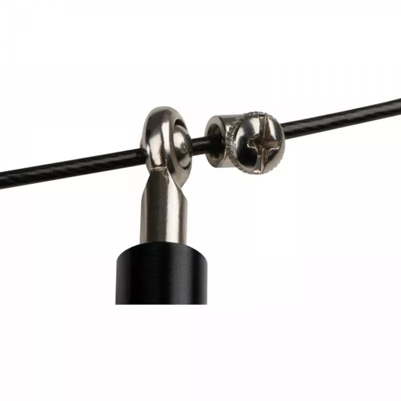 Skakanka z metalowymi rączkami MORITZ - czarny (5117203)