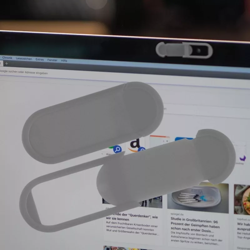 Zaślepka na kamerę w laptopie VIVIAN - szary (2253307)