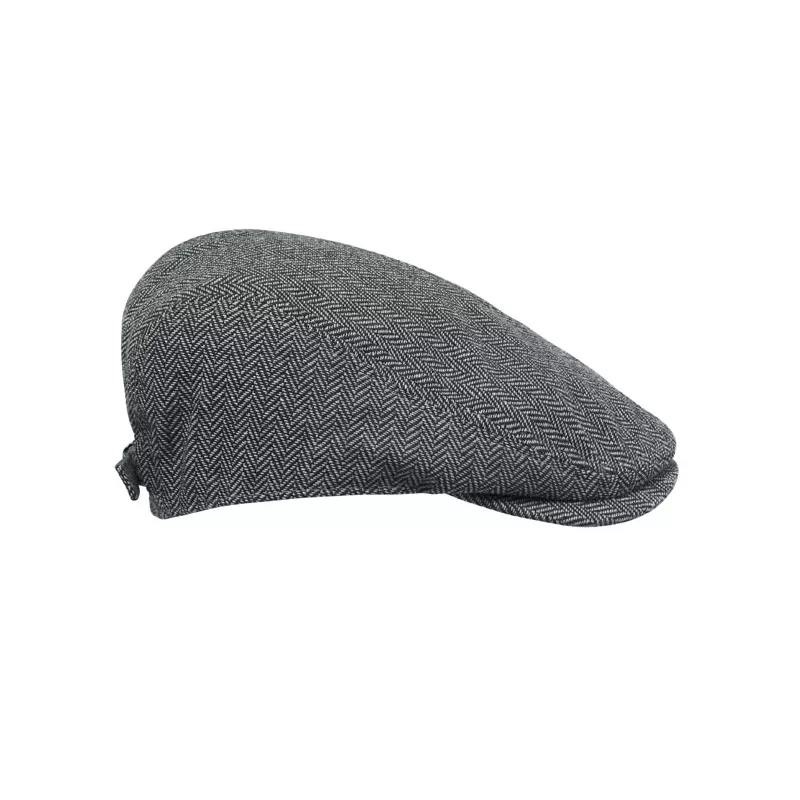 Czapka kaszkiet melanżowa 335 g/m² BLIND PEAK - Szary (MO2966-07)