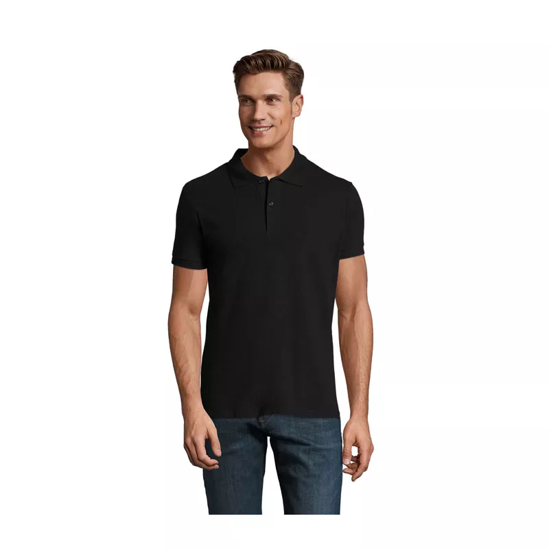Koszulka polo męska piqué 180 g/m² Sol's PERFECT MEN - Czarny (S11346-BK)