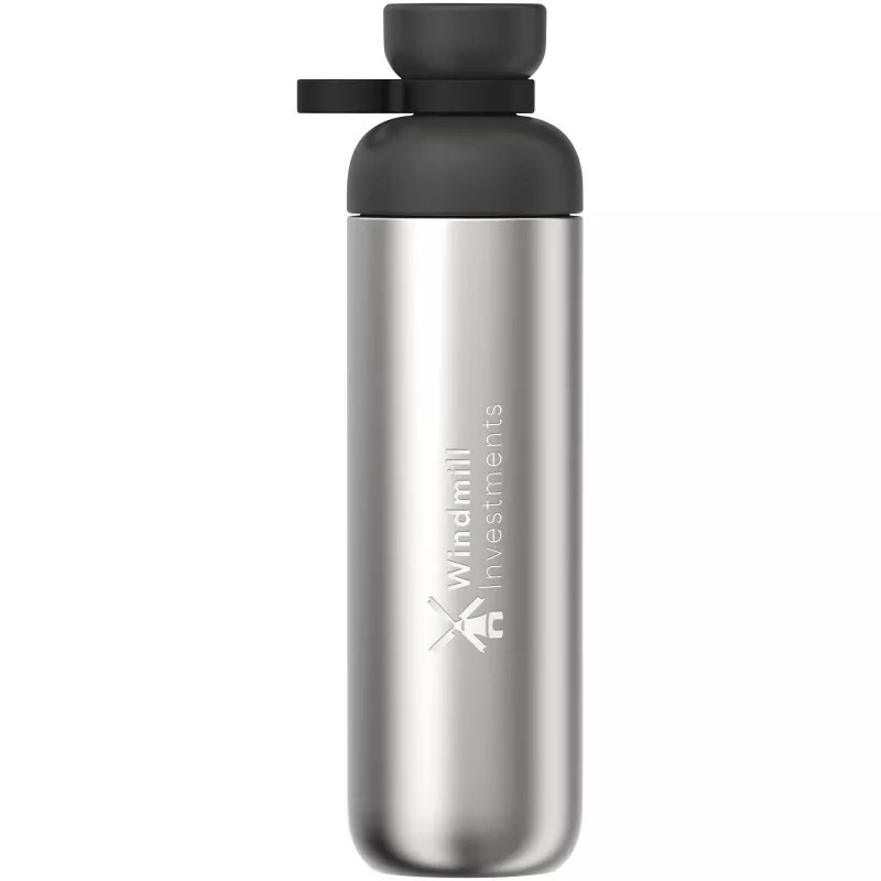 Butelka na wodę Mepal Vita 900 ml ze stali nierdzewnej z recyklingu - Czarny (11318690)