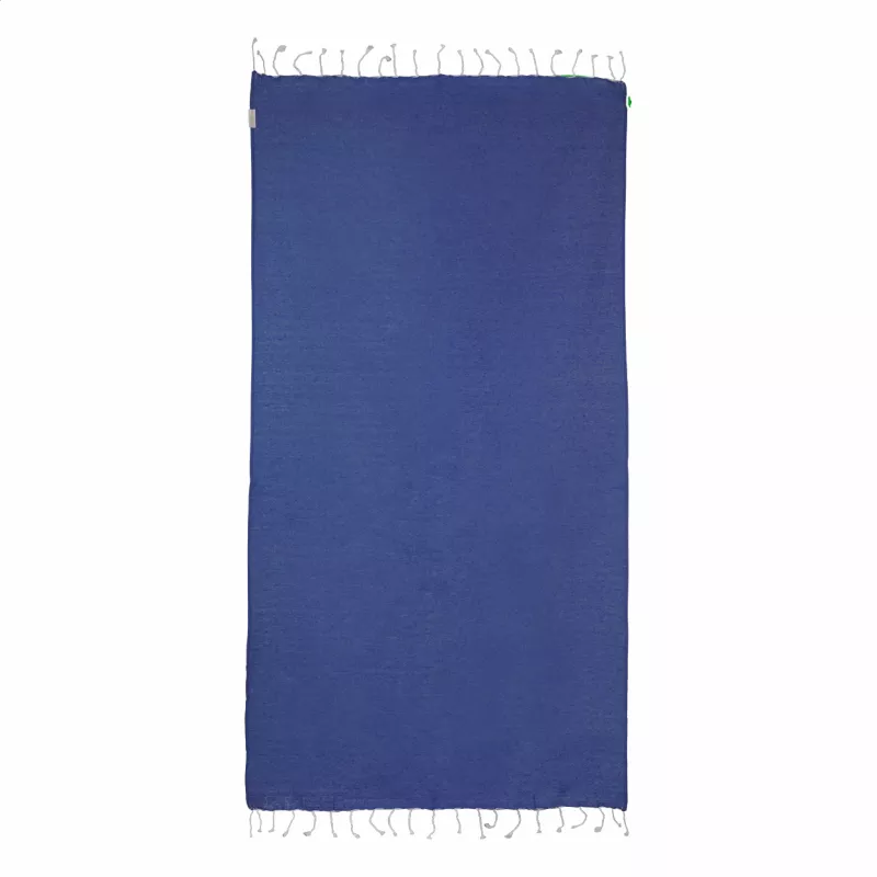 Aruba ręcznik plażowy z recyklingowanej bawełny - ciemno niebieski (AP800606-06A)