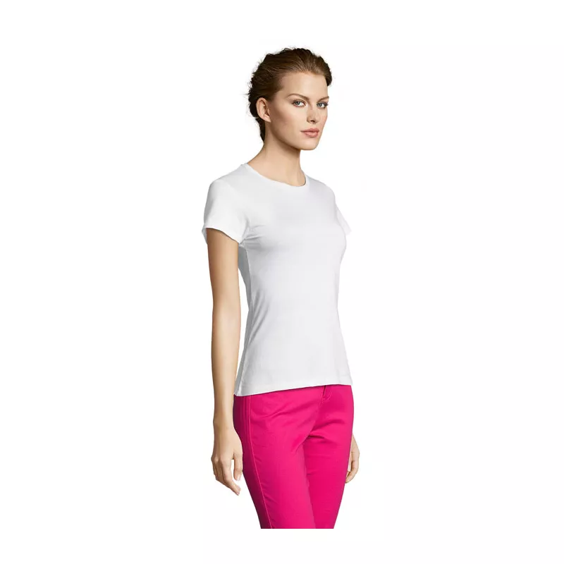 Koszulka damska dopasowana 150 g/m² Sol's MISS - Bialy (S11386-WH)