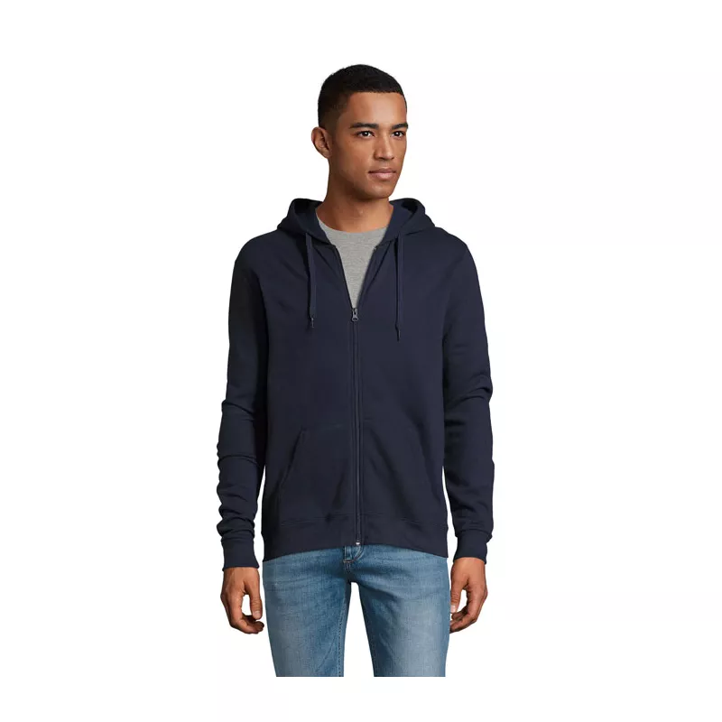 Bluza unisex z kapturem rozpinana 260 g/m² Sol's STONE - French Navy (S01714-FN)