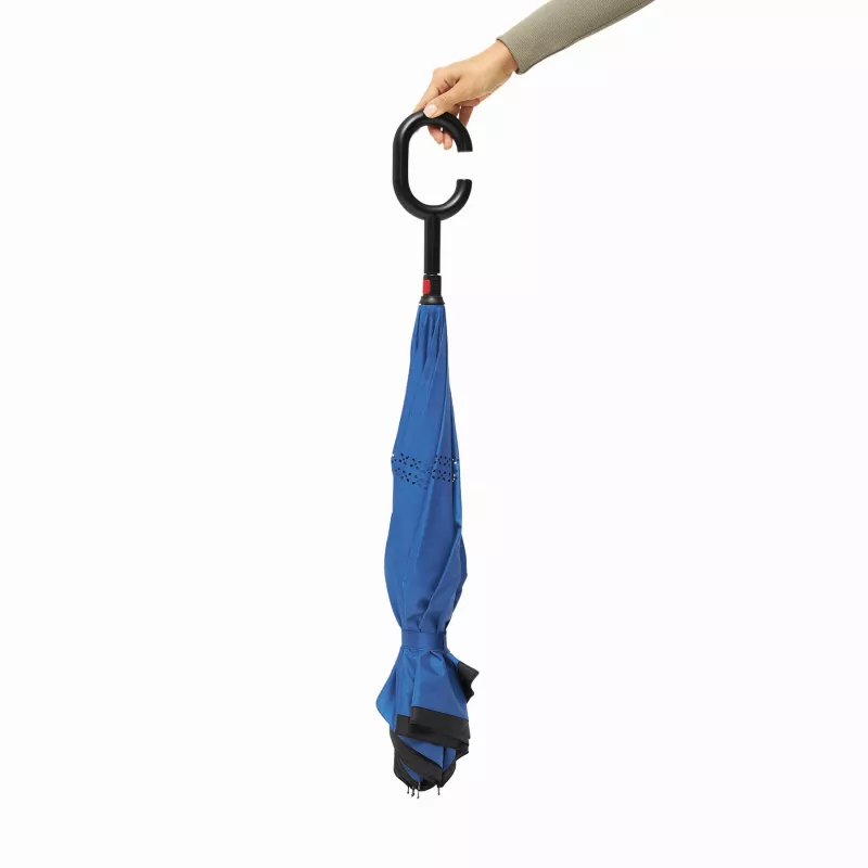 Parasol FLIPPED - czarny, niebieski (56-0103370)