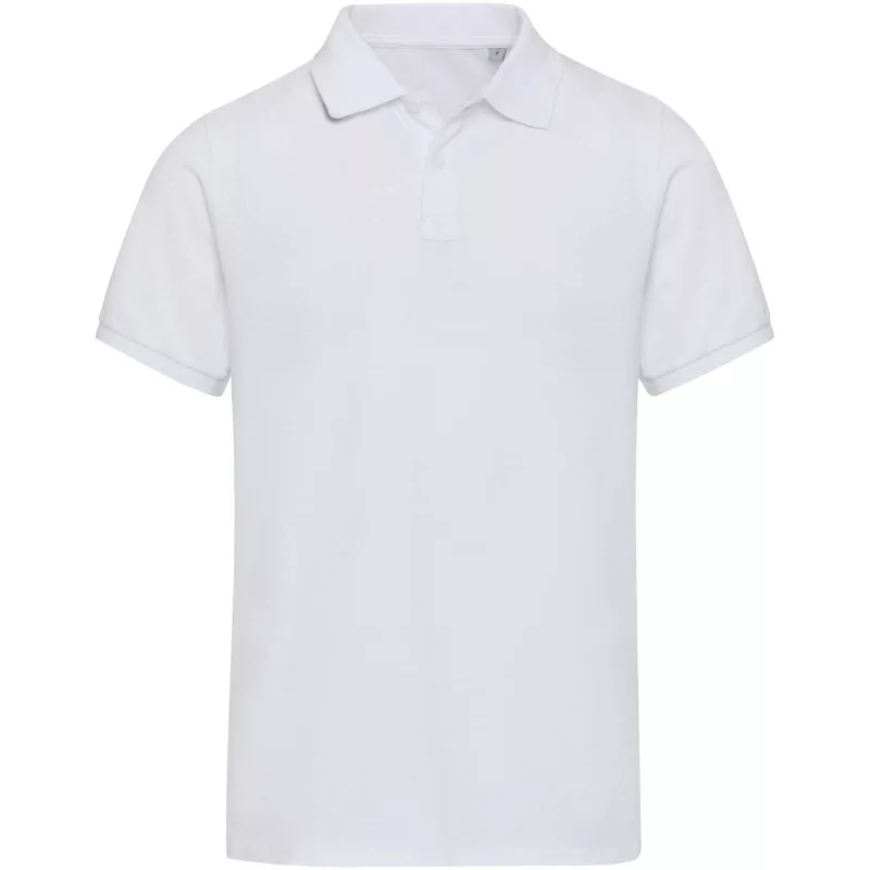 Beryl naturalna koszulka polo z recyklingu z krótkim rękawem, unisex, o gramaturze 220 g/m² - Biały (39558-WHITE)