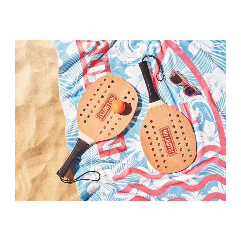 Rakietki do tenisa plażowego z drewna FSC PALAS - Drewna (MO6846-40)