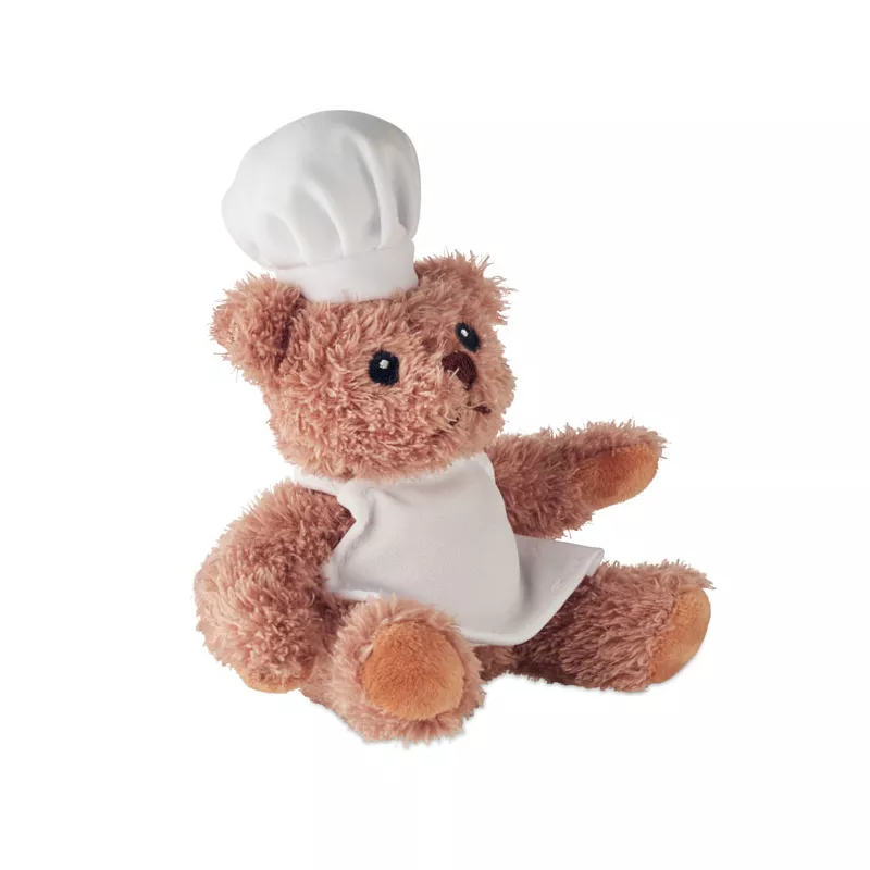 Miś pluszowy w stroju kucharza TEDDCHEF - Bialy (MO2837-06)