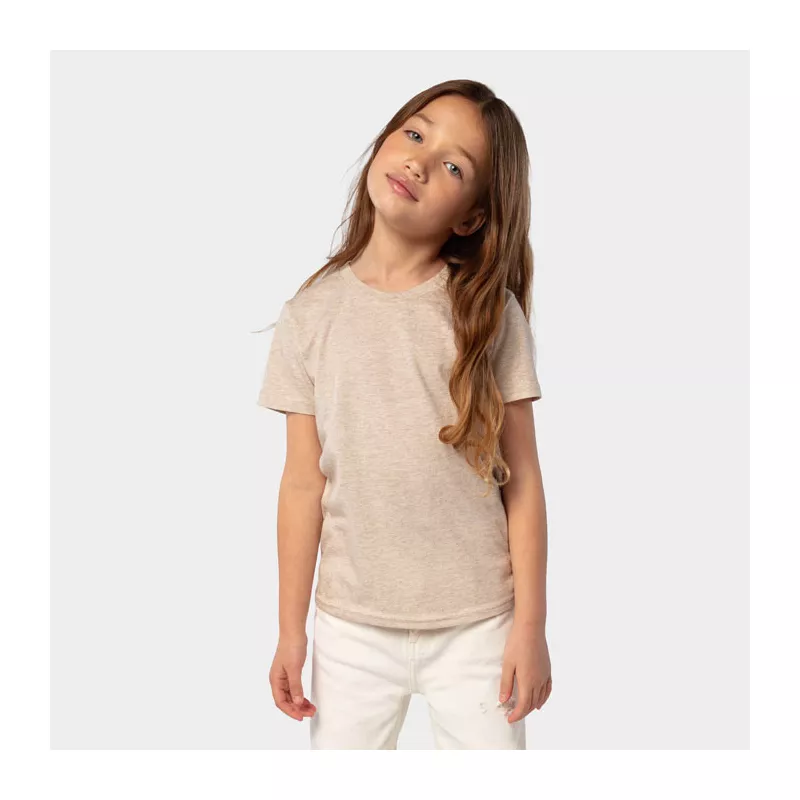 Koszulka organiczna 150 g/m² Sol's CRUSADER KIDS - Heather Beige (S03580-HB)