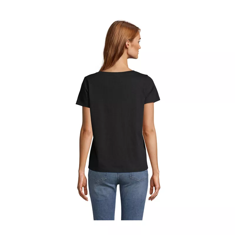 Koszulka damska V-neck Sol's REGENT V WOMEN - Deep Black (S04766-DB)