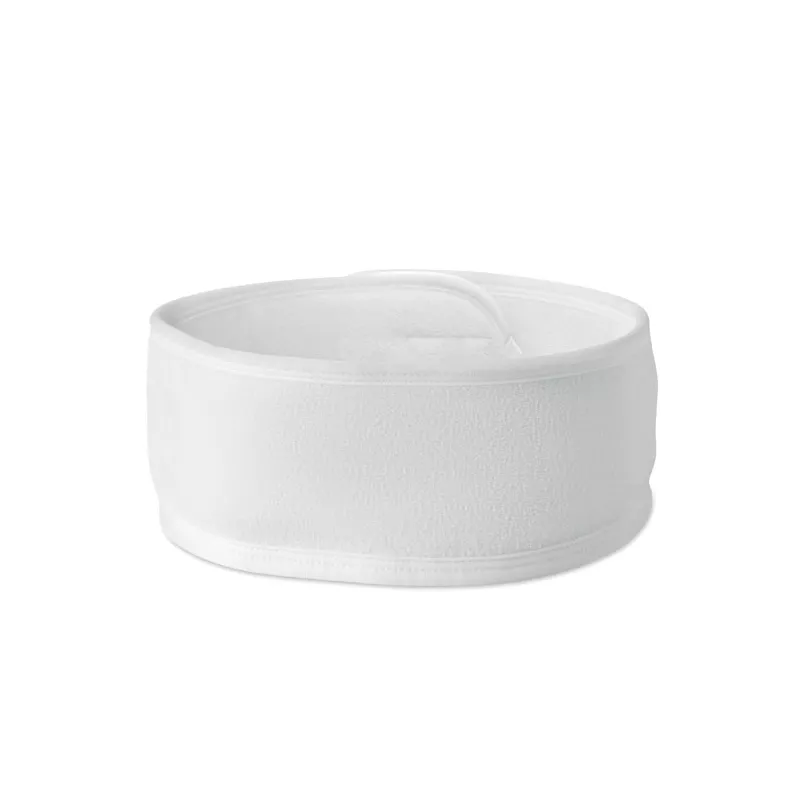 Opaska regulowana z mikrofibry na rzep CINTA - Bialy (MO3159-06)