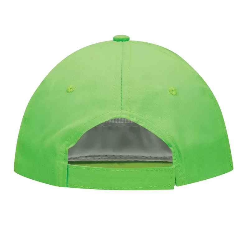 5 segmentowa czapka SHINY - biały, zielony (56-0701802)