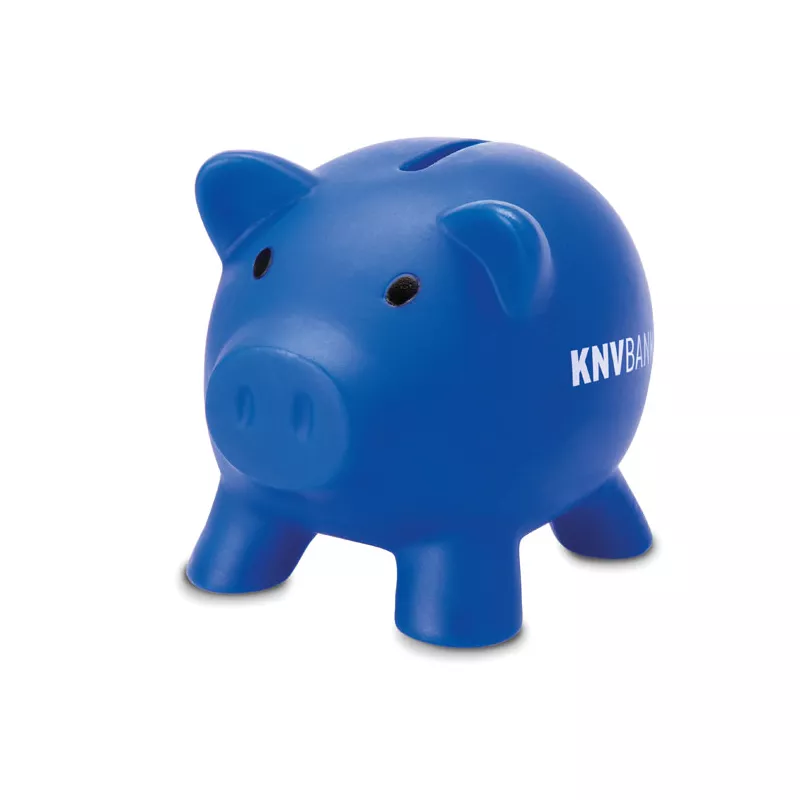 Skarbonka świnka z PVC SOFTCO - Niebieski (MO8132-04)