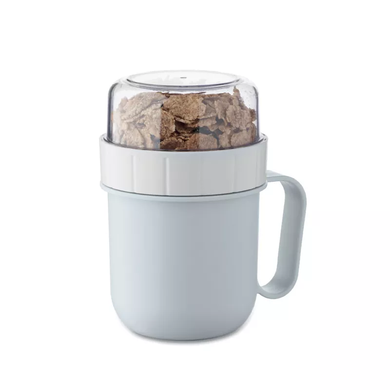 Kubek śniadaniowy z pojemnikiem 450 ml CUP ON GO - Baby Blue (MO2679-66)