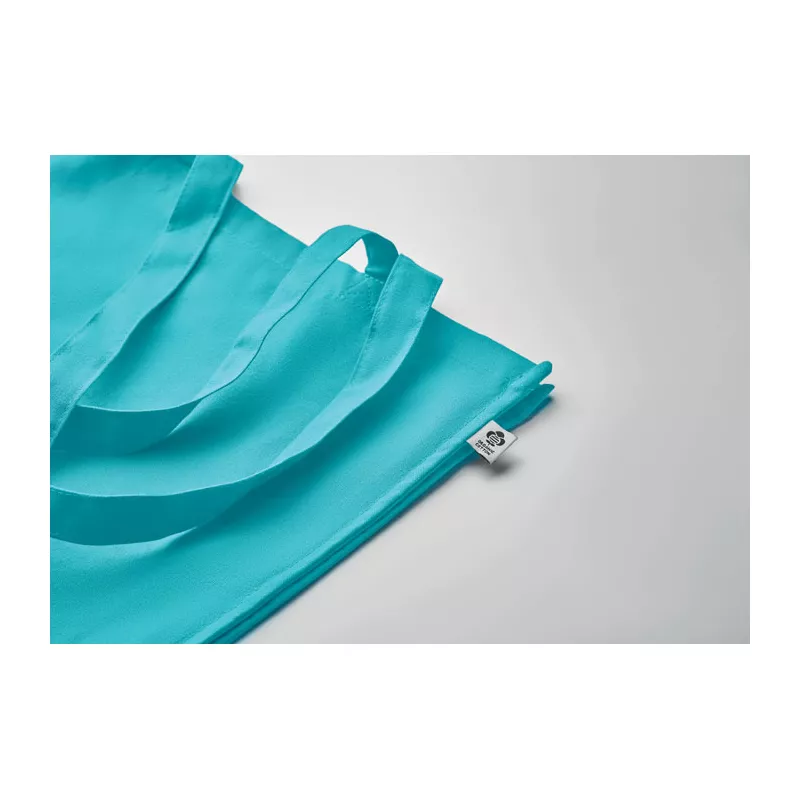 Torba z bawełny organicznej 220 g/m² BENTE COLOUR - Turkusowy (MO2197-12)