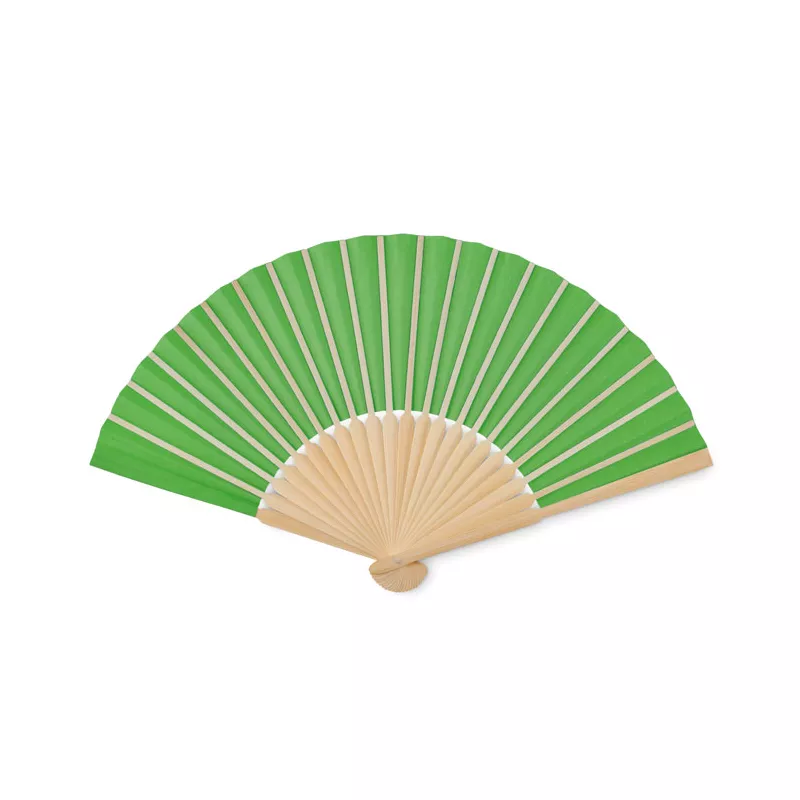 Wachlarz bambusowy z papierem FANNY PAPER - Limonka (MO6828-48)