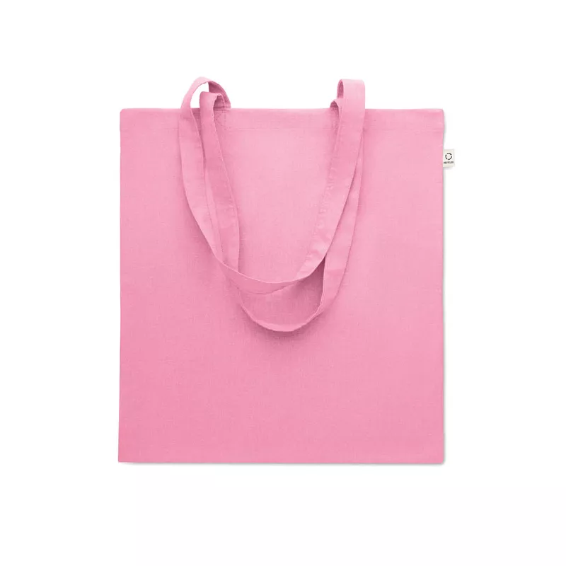 Torba z bawełny z recyklingu 140 g/m² VIVEKA COLOUR - Dziecięcy Róż (MO2302-11)