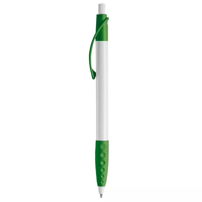 Długopis plastikowy (ABS) Cosmo - biało / zielony (LT87622-N0131)