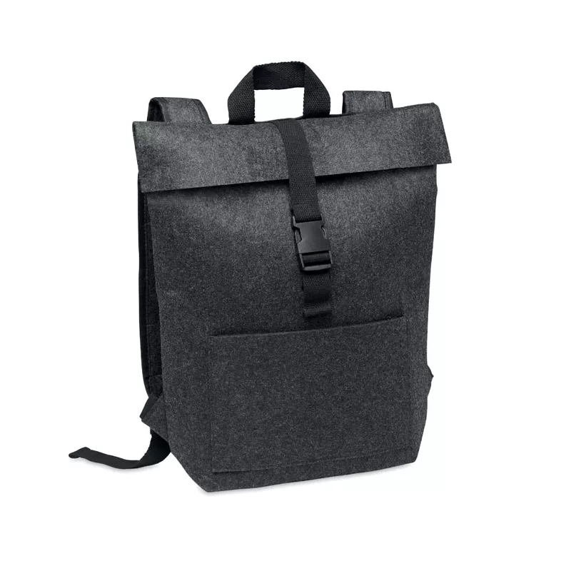 Plecak z filcu RPET z przegrodą na laptop INDICO PACK - Kamienny Szary (MO6456-15)