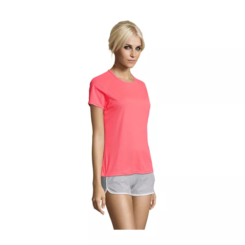 Koszulka sportowa damska 140 g/m² Sol's SPORTY WOMEN - Neon Coral (S01159-NC)
