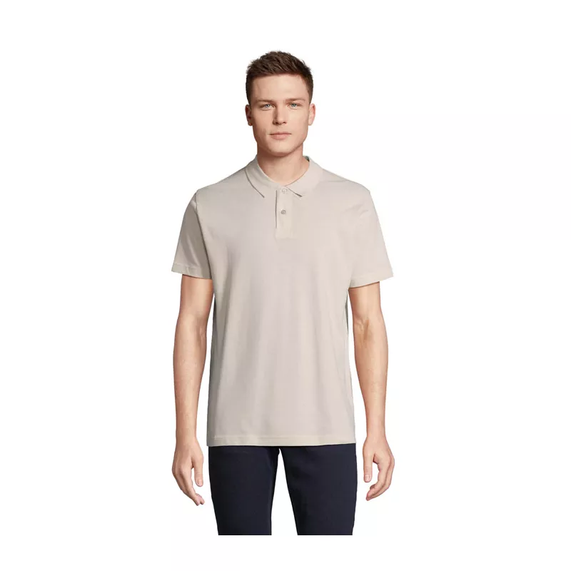 Koszulka polo unisex z czesanej bawełny Sol's PULSE - Linen Twin (S04502-LN)