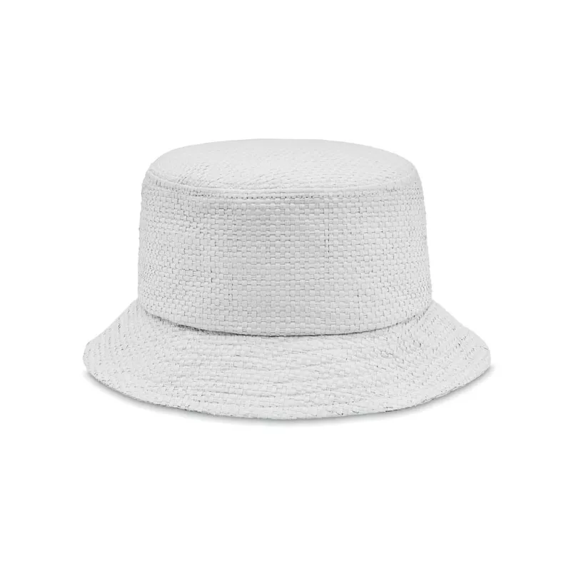 Kapelusz słomkowy z papieru BILGOLA+ - Bialy (MO2267-06)