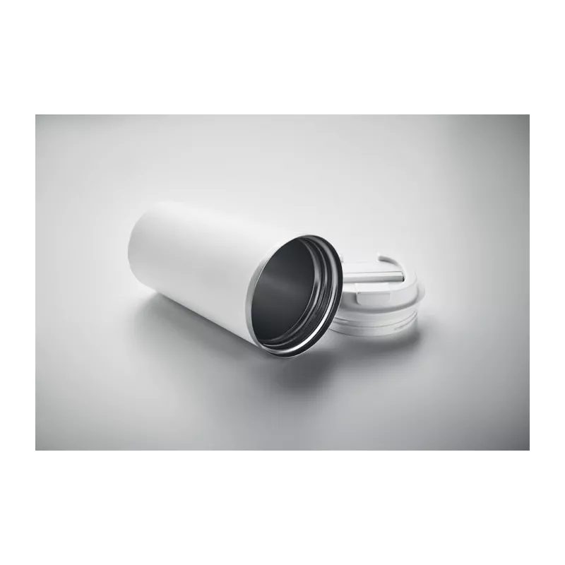 Kubek termiczny ze stali z recyklingu 510 ml BRACE + - Bialy (MO6579-06)