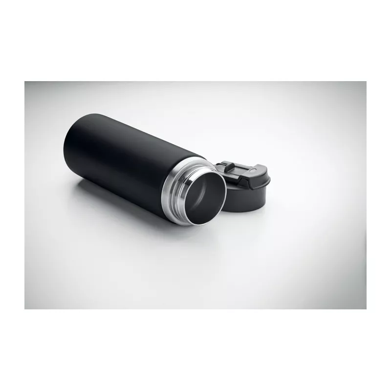 Butelka termiczna ze słomką 500 ml SUMA GRIP - Czarny (MO2775-03)