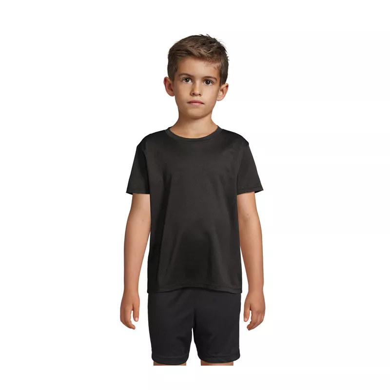 Koszulka sportowa dziecięca Sol's SPRINT KIDS - Czarny (S04773-BK)