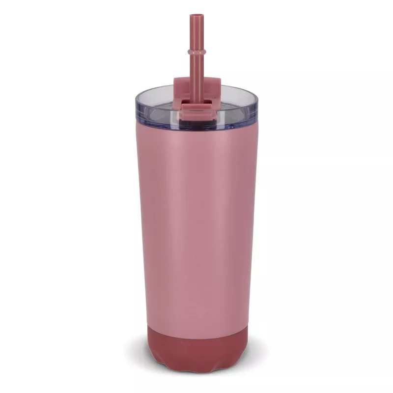 Kubek termiczny InSideOut ze stali nierdzewnej o podwójnych ściankach, 600 ml - pasteloworóżowy (LT57017-N0079)