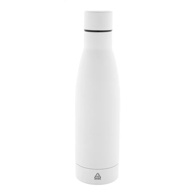 Rubbar butelka ze stali nierdzewnej z recyklingu - biały (AP808163-01)