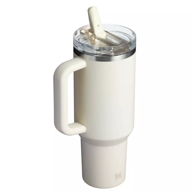 Stanley Quencher® ProTour 1180 ml termoizolowany kubek ze słomką, wykonany z recyklingowanej stali nierdzewnej  - Kramowy (10097910)